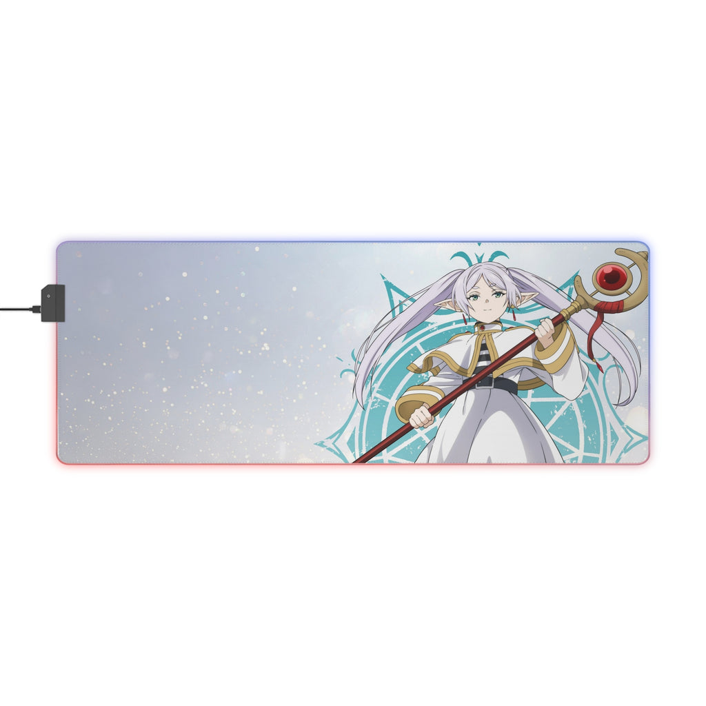 Frieren LED Gaming Desk Mat — Anime Mouse Pads