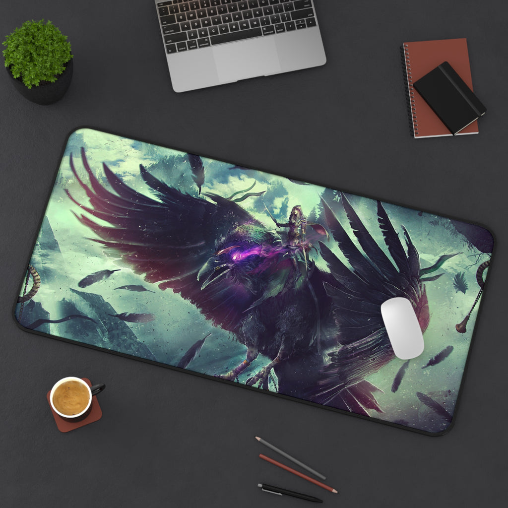 Fantasy Rogue and Raven | XXL Extended Gaming Mousepad
