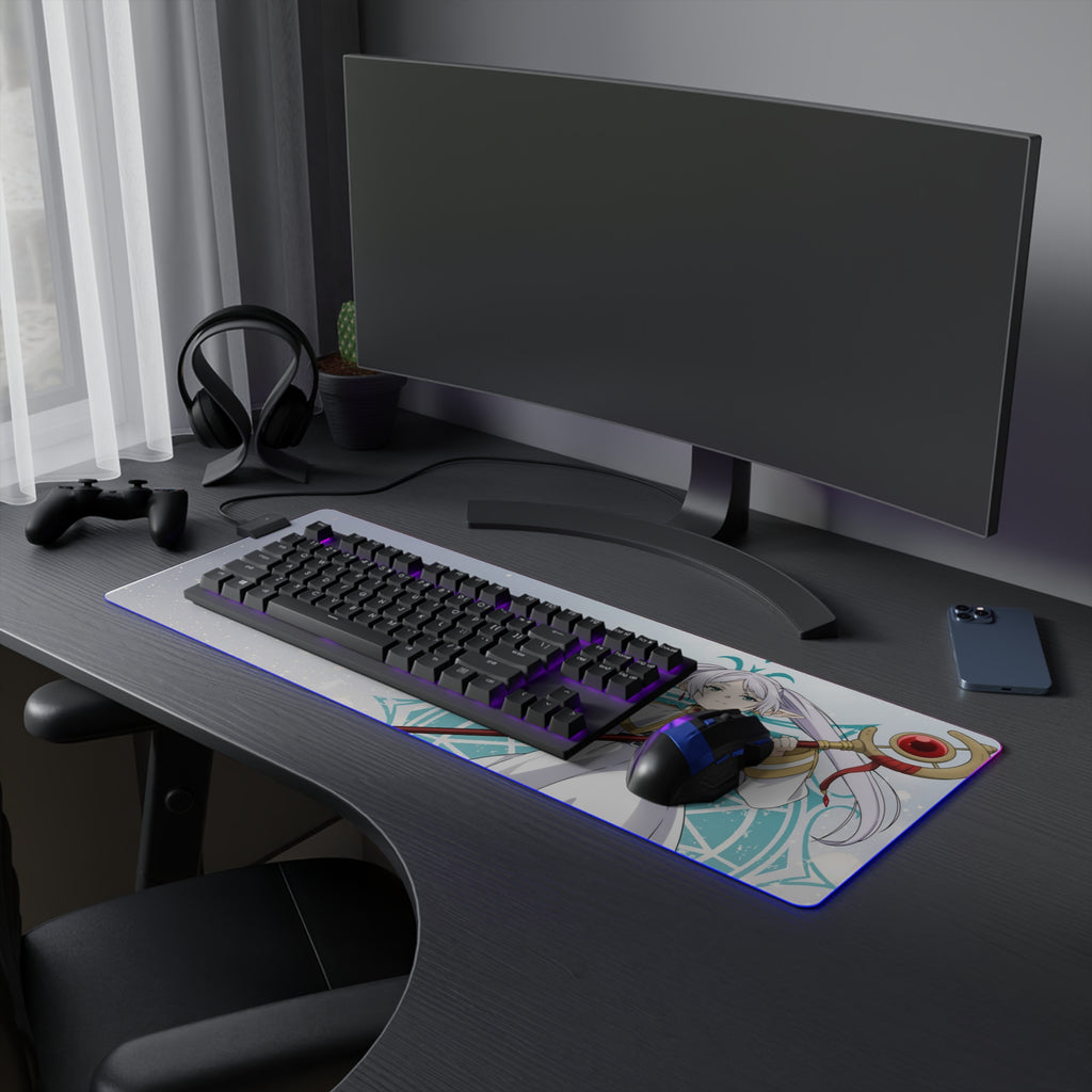 Frieren LED Gaming Desk Mat — Anime Mouse Pads