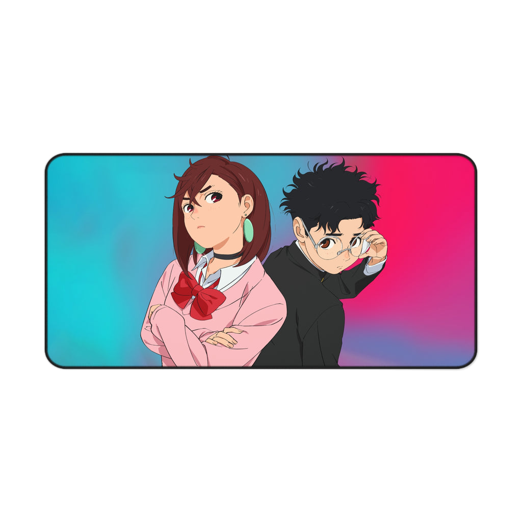 Momo & Ken Takakura Desk Mat — Dandadan Anime Mouse Pad