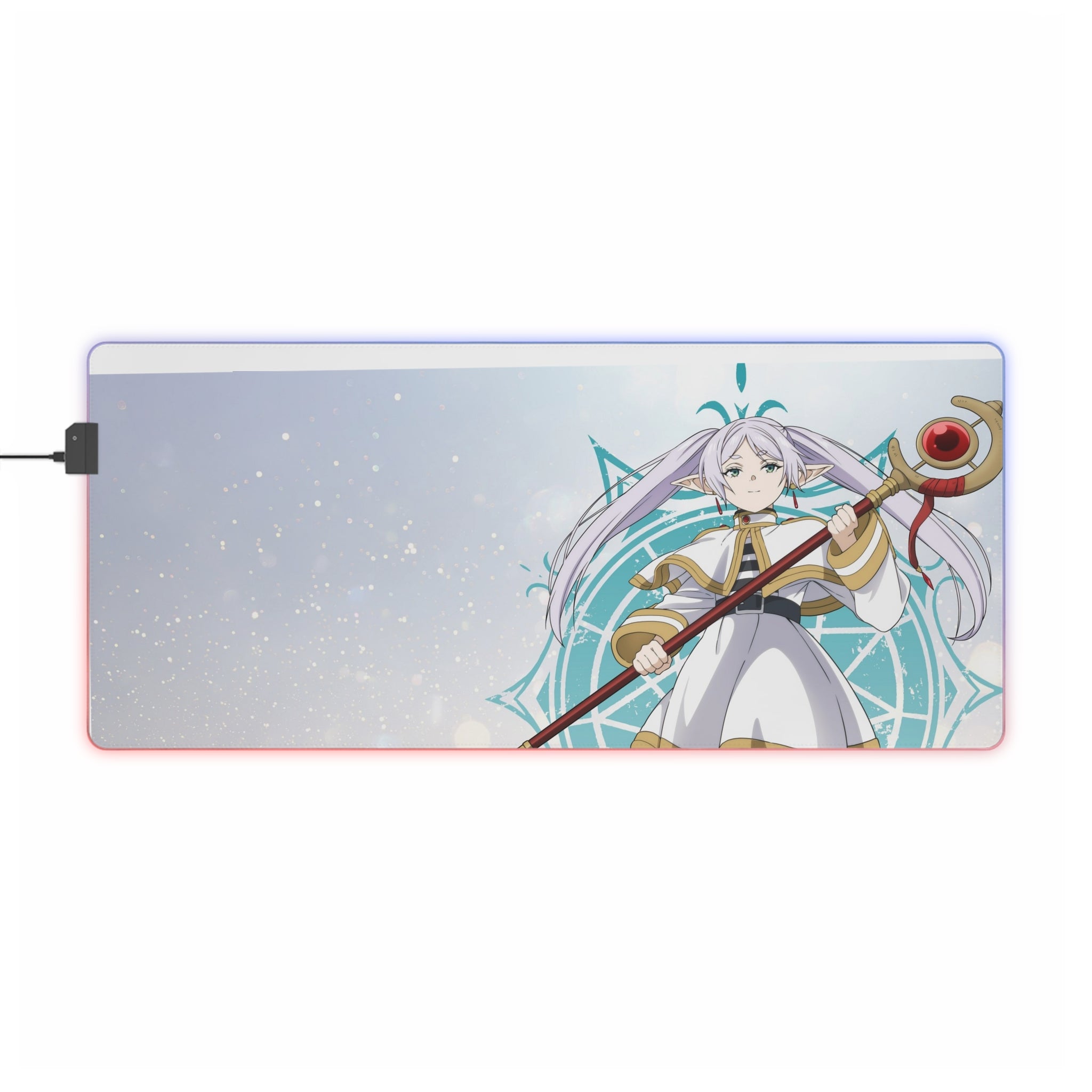 Frieren LED Gaming Desk Mat — Anime Mouse Pads