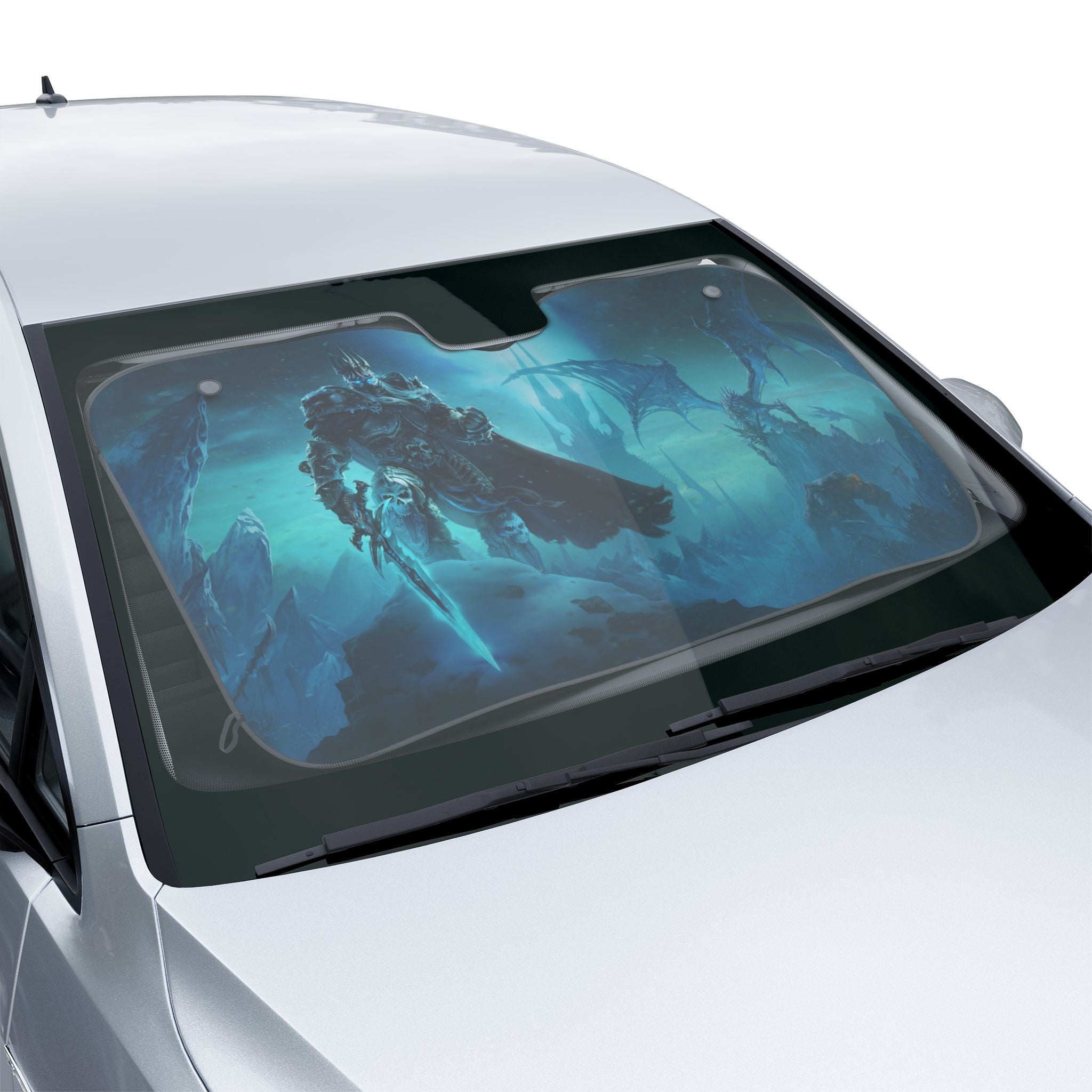 Stay Frosty Lich King | World of Warcraft Car Sun Shade