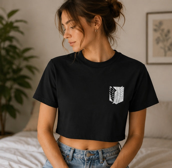 Scout Regiment - Freedom Crest | Attack on Titan Anime Crop Top Shirt