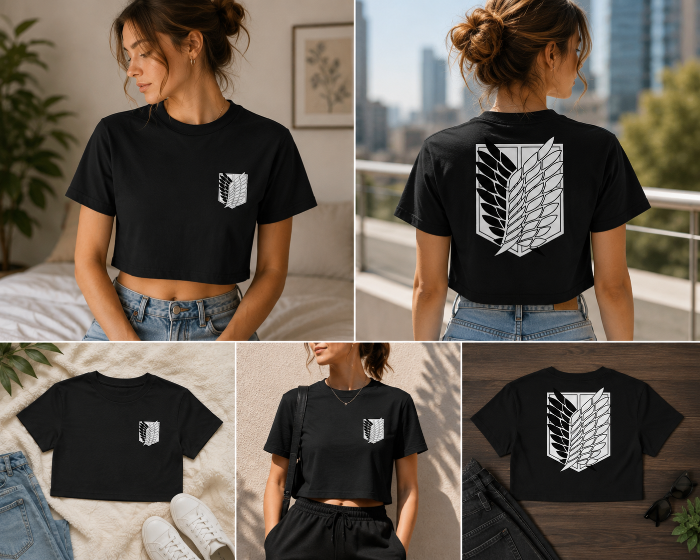 Scout Regiment - Freedom Crest | Attack on Titan Anime Crop Top Shirt