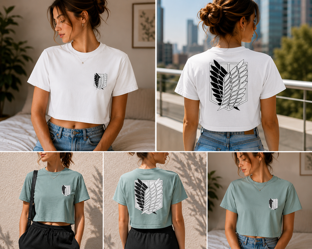 Scout Regiment - Freedom Crest | Attack on Titan Anime Crop Top Shirt