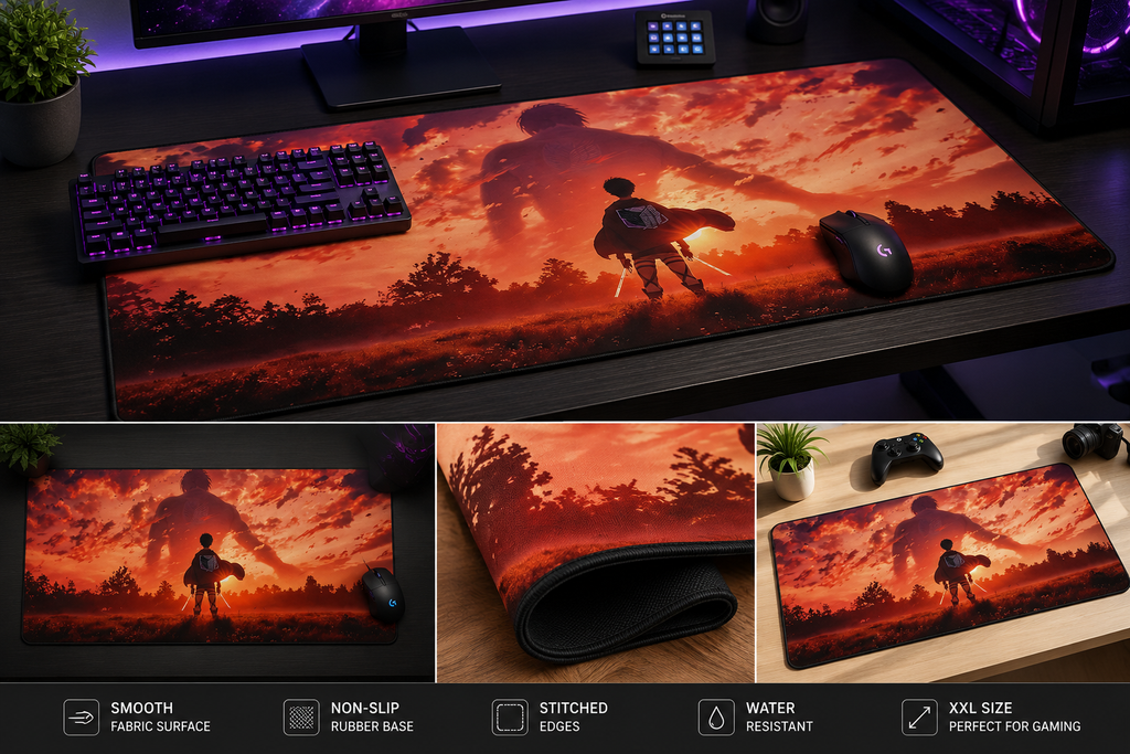 Attack on Titan Eren Yeager | Anime XXL Extended Mousepad