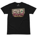 Dolly Parton Dolly Bills Yall Shirt – Black Front View | Funny Country Music Graphic Tee