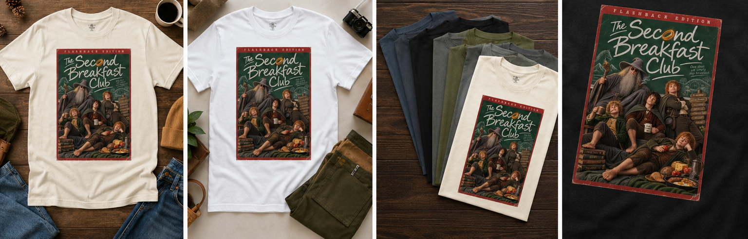 Second Breakfast Club Lord of the Rings Shirt