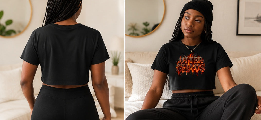Forged in CHAOS | Utter Chaos Collection Crop Top Shirt